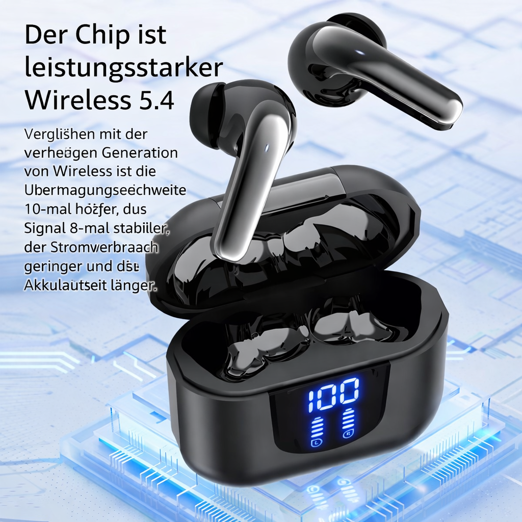 Kabellose In-Ear Kopfhörer | Lange Akkulaufzeit & Klarer Klang
