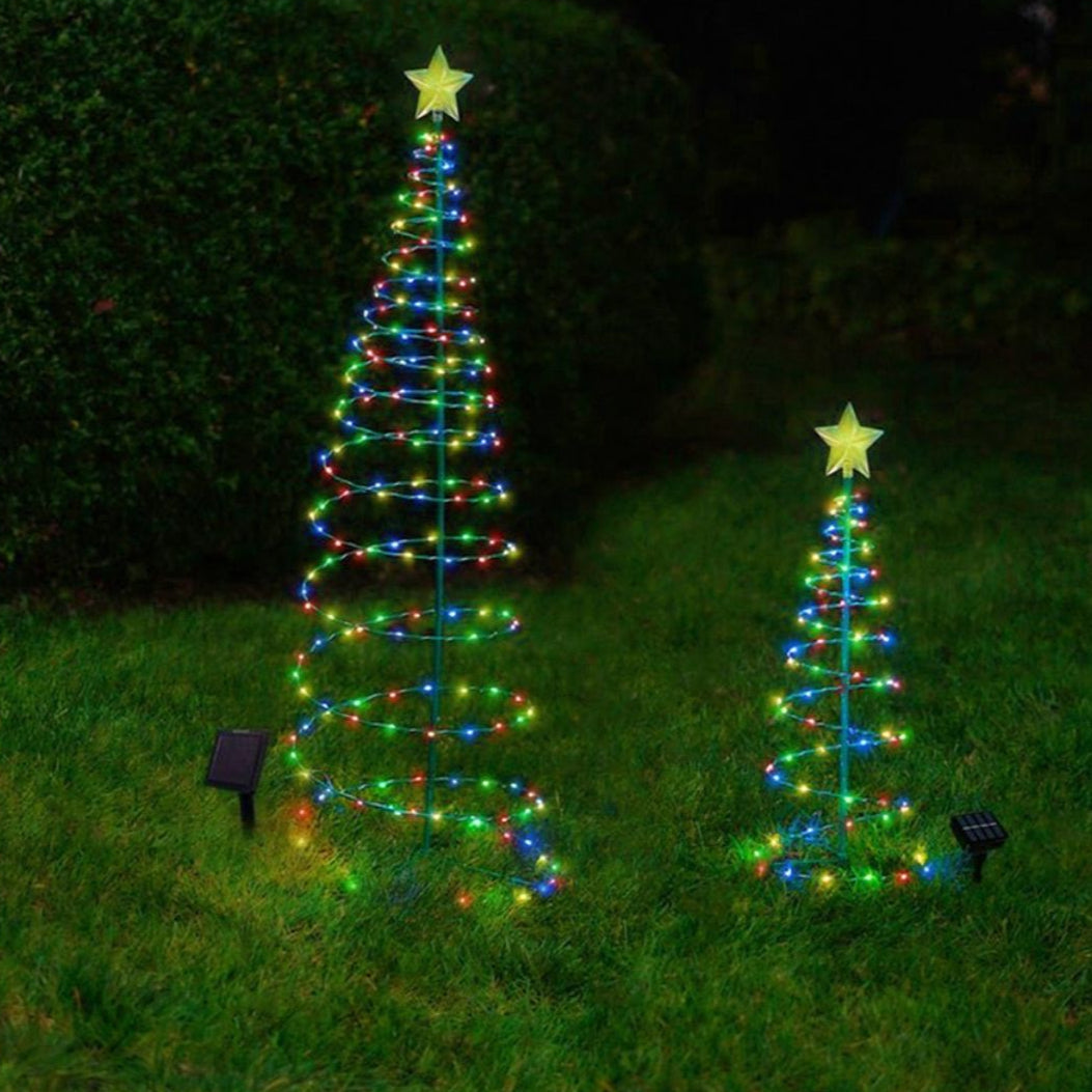 Lumosfera | Solarleuchte für den Weihnachtsbaum – Drahtlose LED Außenbeleuchtung mit Solarenergie