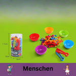 Buntes Sortierspiel nach Montessori-Prinzipien
