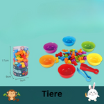 Buntes Sortierspiel nach Montessori-Prinzipien