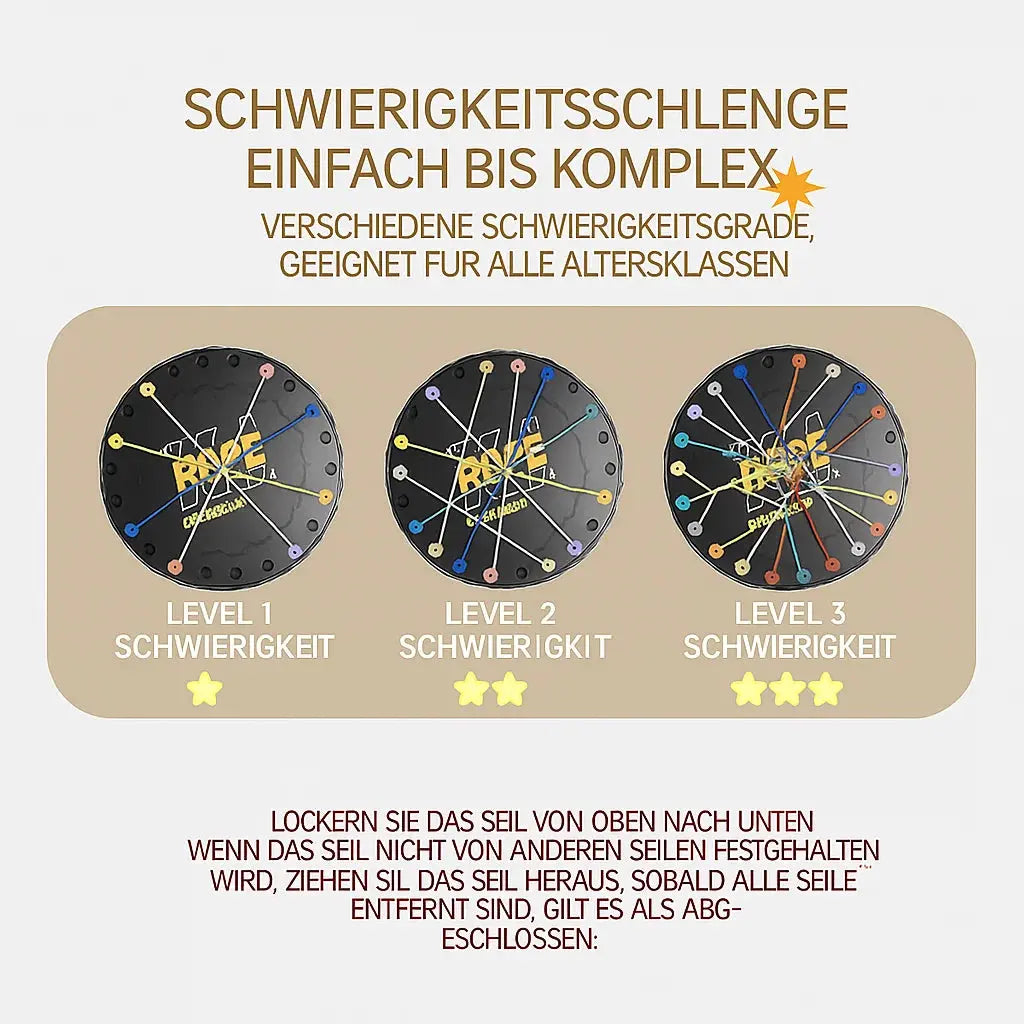 Kreatives Seilspiel – Fördert Konzentration und Geschicklichkeit für Jung und Alt