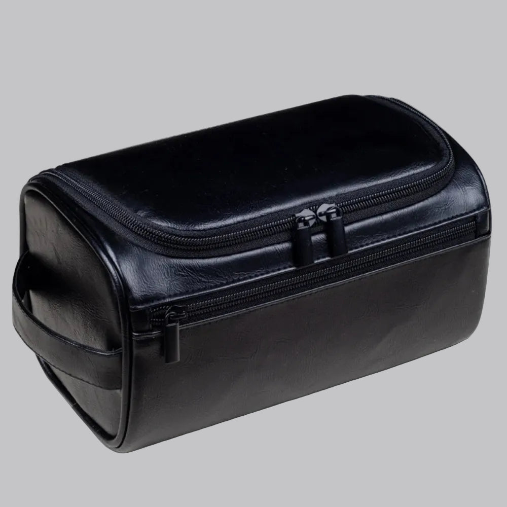 Elegante Reise-Kosmetiktasche aus hochwertigem Leder