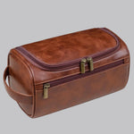 Elegante Reise-Kosmetiktasche aus hochwertigem Leder