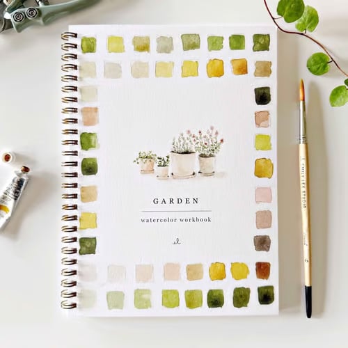 Kreatives Malbuch | Aquarell-Übungsbuch für Einsteiger