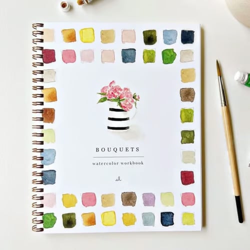 Kreatives Malbuch | Aquarell-Übungsbuch für Einsteiger