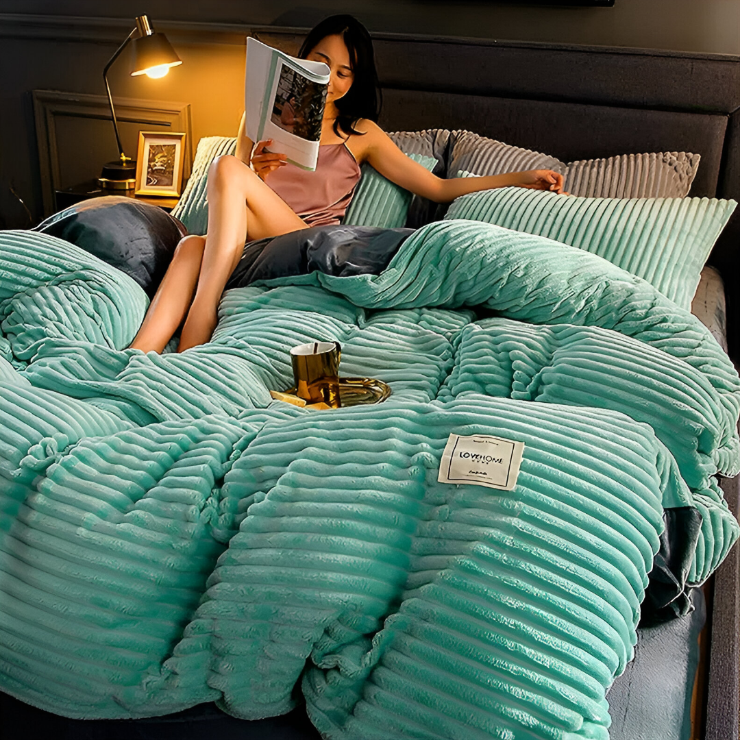 Warm flannel bedding for cozy winter nights
