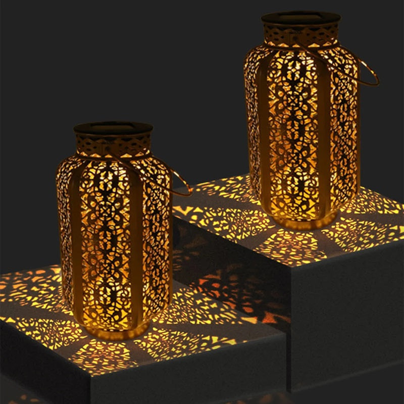 Solarbetriebene Retro-LED-Hängelampe
