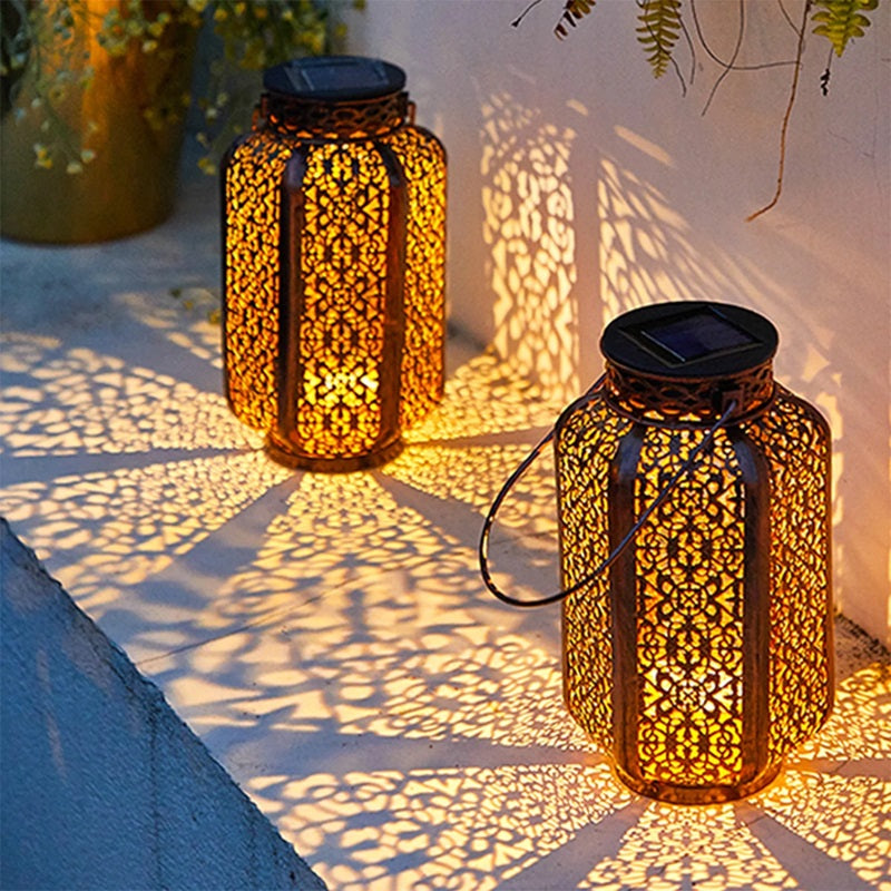 Solarbetriebene Retro-LED-Hängelampe