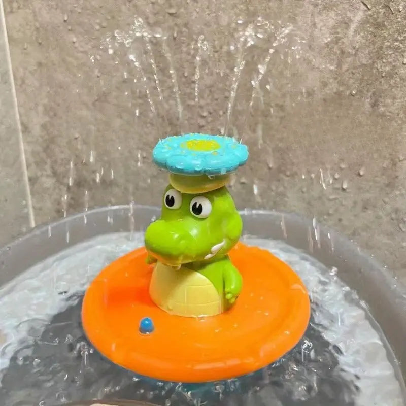 Bunte Badewannenfontäne "Spritziger Spaß" – Mit Wechselaufsätzen & Lichteffekten