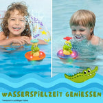 Bunte Badewannenfontäne "Spritziger Spaß" – Mit Wechselaufsätzen & Lichteffekten