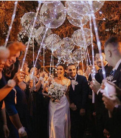 Leuchtende Ballons für Feste | Wiederverwendbare Dekoration | Sanftes Licht auf Knopfdruck | LuminaBalloons