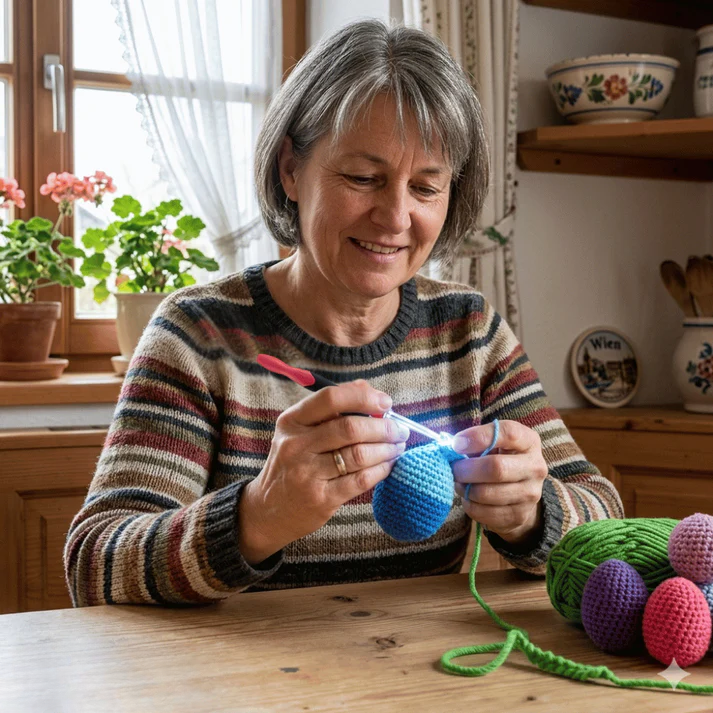 Leuchtendes Häkelset mit ergonomischem Griff und wechselbaren Köpfen