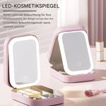 LED Schminkspiegel-Organizer | 3 Lichtmodi | Handgepäckfreundlich