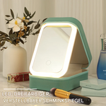 LED Schminkspiegel-Organizer | 3 Lichtmodi | Handgepäckfreundlich