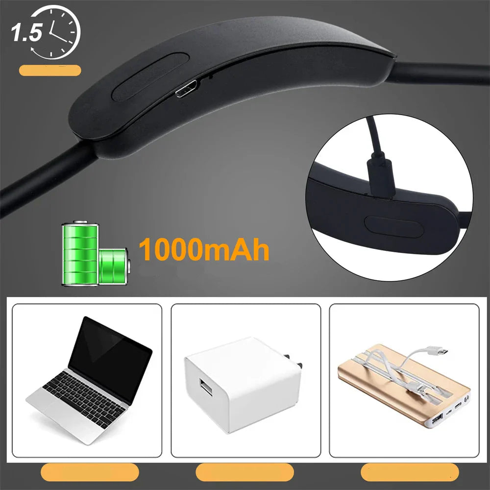 Tragbare LED-Halslampe für flexibles Licht