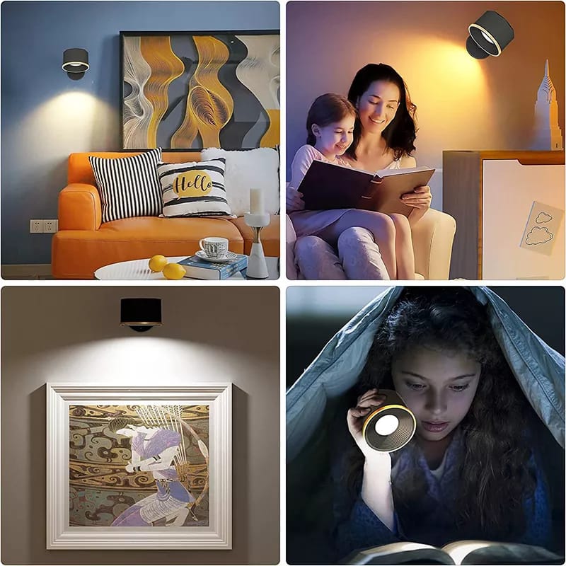 Kabellose LED-Wandlampe mit flexibler Montage | Lumina