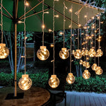 Lichtgirlande mit LED – Wasserdichte Außenlichterkette in Warmweiß