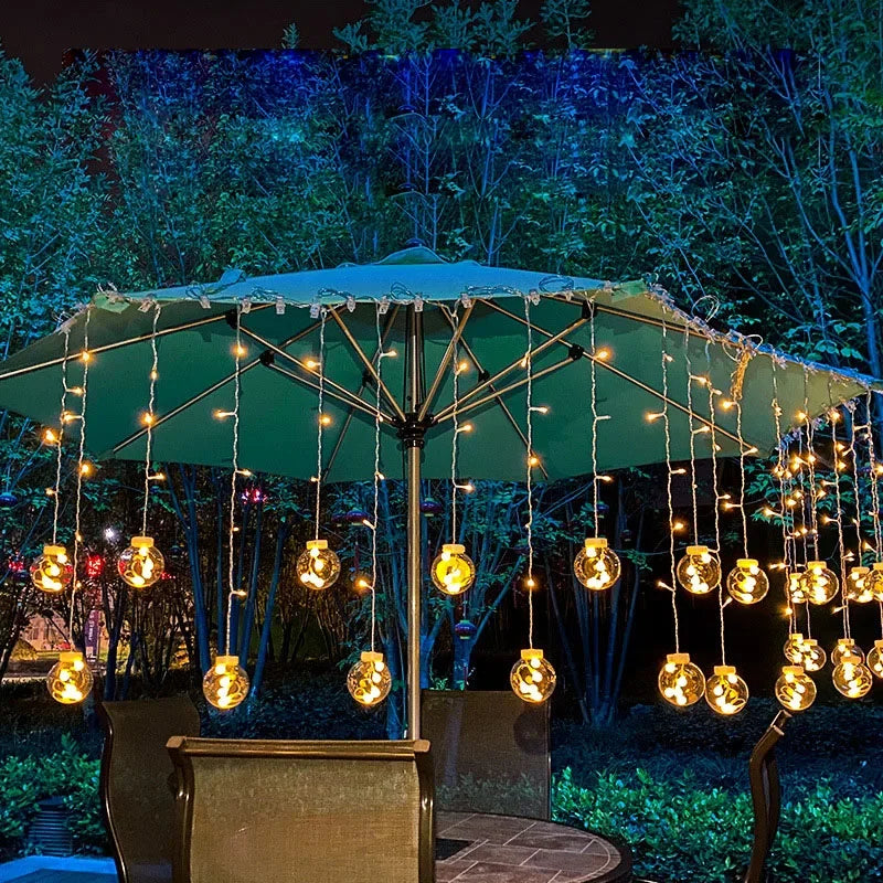 Lichtgirlande mit LED – Wasserdichte Außenlichterkette in Warmweiß
