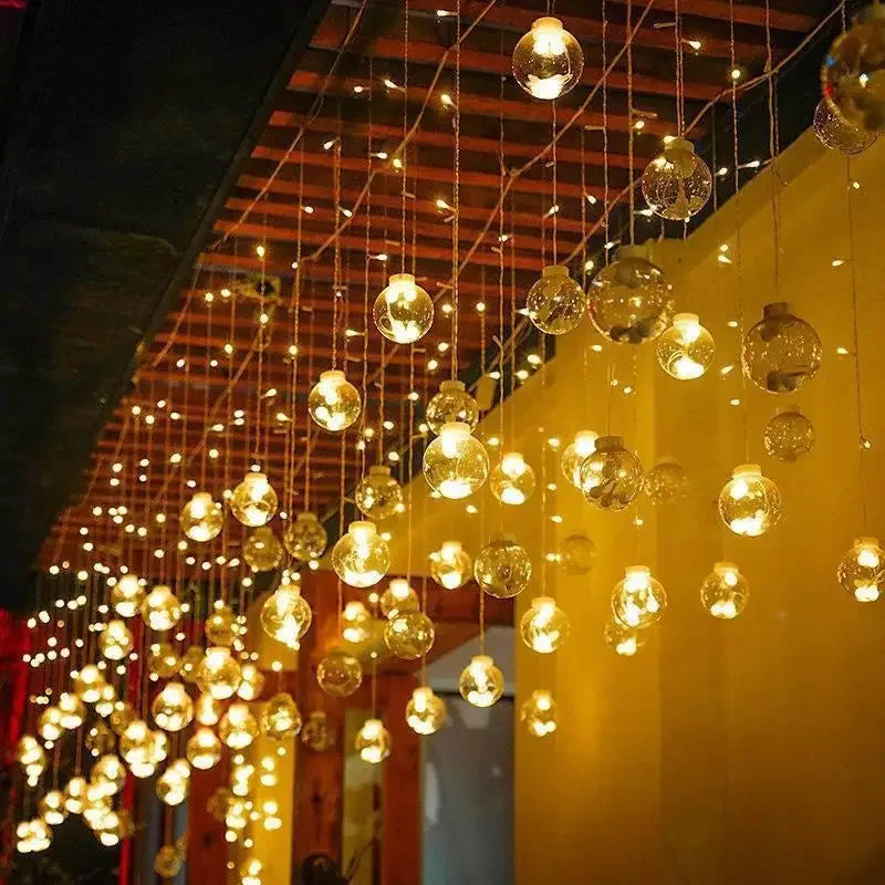 Lichtgirlande mit LED – Wasserdichte Außenlichterkette in Warmweiß