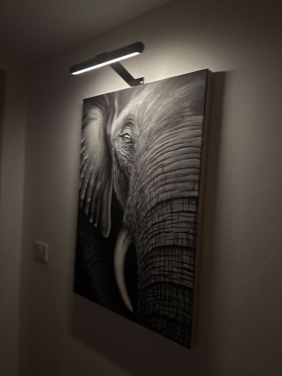 Drahtlose LED-Wandleuchte | Dimmbares Kunstlicht | Elegantes Metalldesign