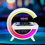 Intelligente LED-Weckerlampe mit Lautsprecher und kabellosem Ladegerät
