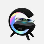 Intelligente LED-Weckerlampe mit Lautsprecher und kabellosem Ladegerät