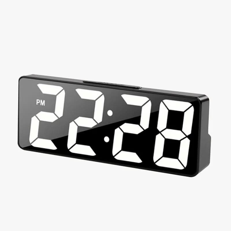 Kompakte LED-Wecker mit Temperaturanzeige und Dimmfunktion