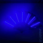 Foldable LED Dance Fan with Lighting Effects for Parties