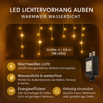 Wasserdichter LED Lichtervorhang für den Außenbereich