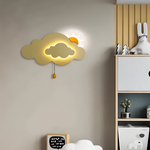 Wunderschöne LED-Wandlampe für das Kinderzimmer - Wolke und Sonne