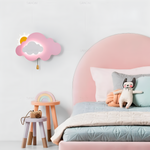 Wunderschöne LED-Wandlampe für das Kinderzimmer - Wolke und Sonne