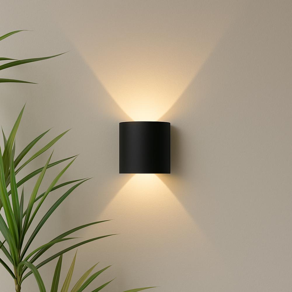 Moderne LED Wandleuchte aus Aluminium für Innen und Außen
