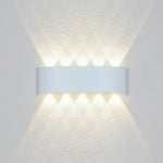 Moderne LED Wandleuchte aus Aluminium für Innen und Außen