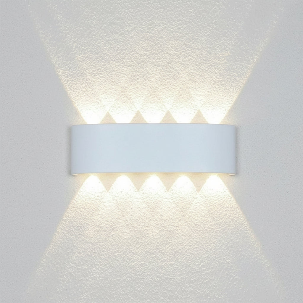 Moderne LED Wandleuchte aus Aluminium für Innen und Außen