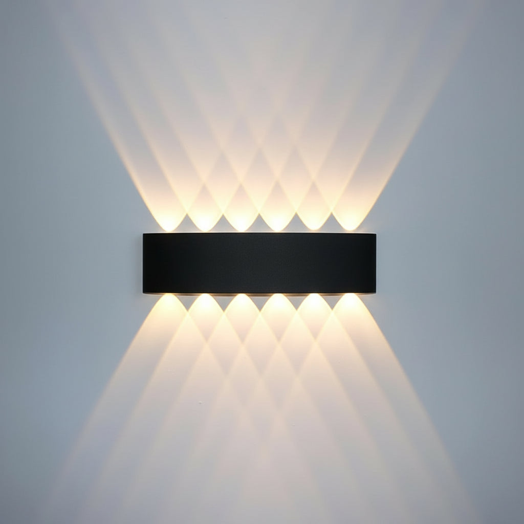 Moderne LED Wandleuchte aus Aluminium für Innen und Außen