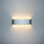 Moderne LED Wandleuchte aus Aluminium für Innen und Außen