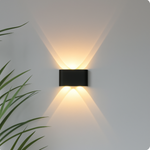 Moderne LED Wandleuchte aus Aluminium für Innen und Außen