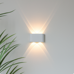 Moderne LED Wandleuchte aus Aluminium für Innen und Außen