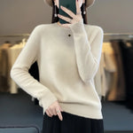 Eleganter Kaschmirpullover für Damen – Rundhals und Warm