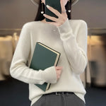 Eleganter Kaschmirpullover für Damen – Rundhals und Warm