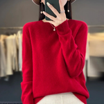 Eleganter Kaschmirpullover für Damen – Rundhals und Warm