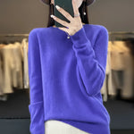 Eleganter Kaschmirpullover für Damen – Rundhals und Warm