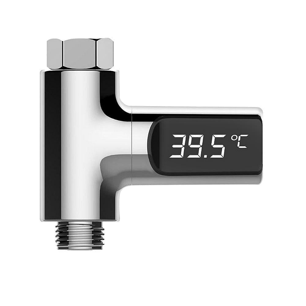 Intelligentes Duschthermometer mit Wasserbetrieb