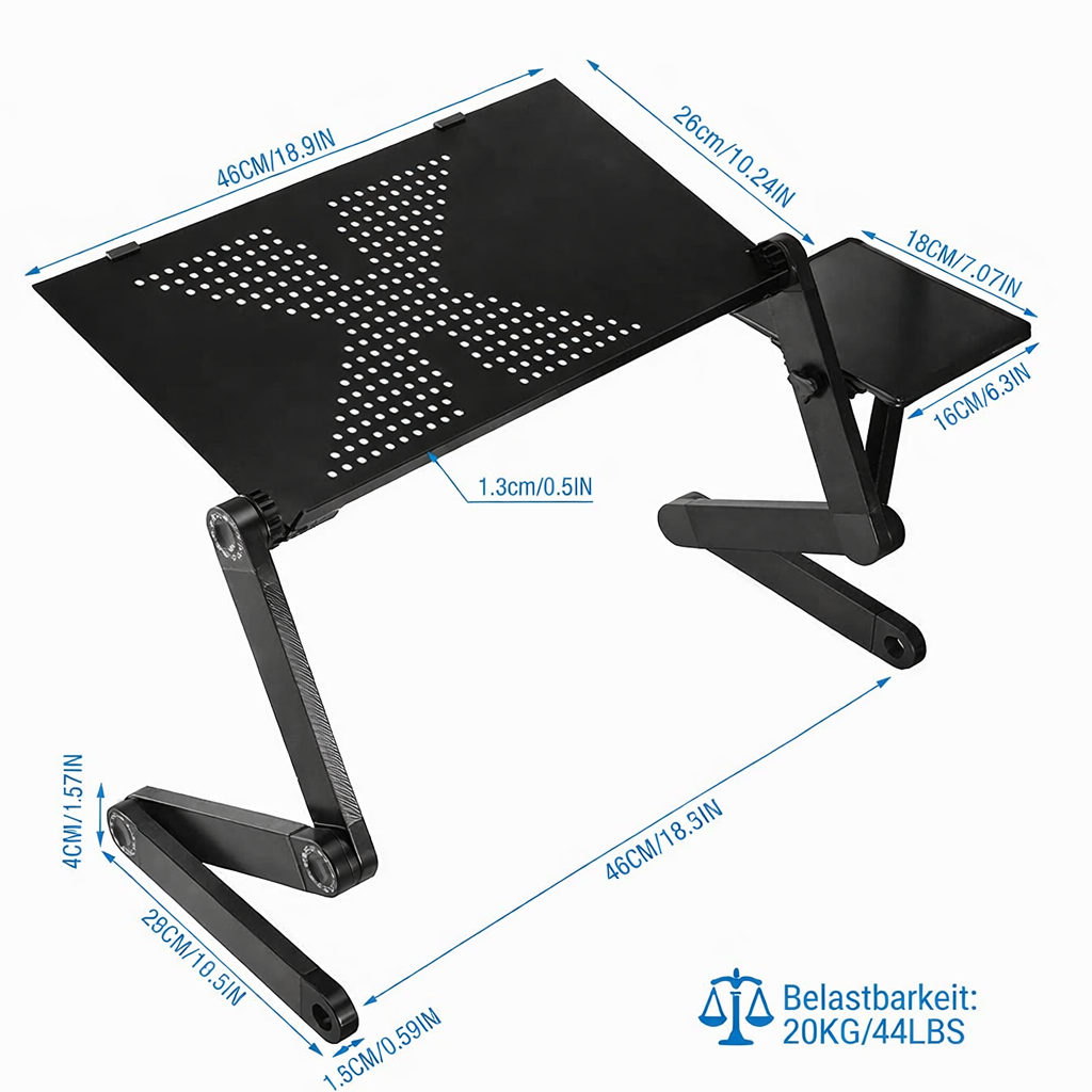 Ergonomischer Laptopständer | Höhenverstellbar & 360° Drehbar | Für Gesunde Haltung | ErgoStand Pro