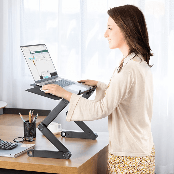 Ergonomischer Laptopständer | Höhenverstellbar & 360° Drehbar | Für Gesunde Haltung | ErgoStand Pro