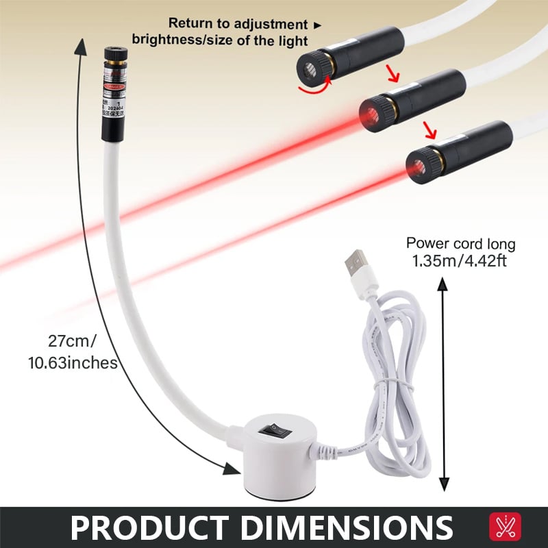 Präziser Nählaser | Magnetische Halterung | Flexibler Arm