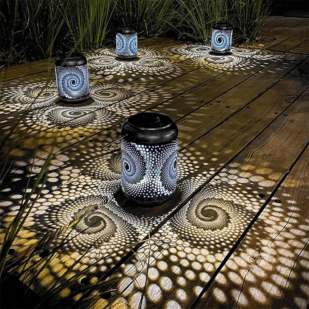 Farbenfrohe 3D-Solarlichter für Ihren Garten