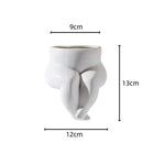Elegante Keramikvase mit einzigartigem Beindesign