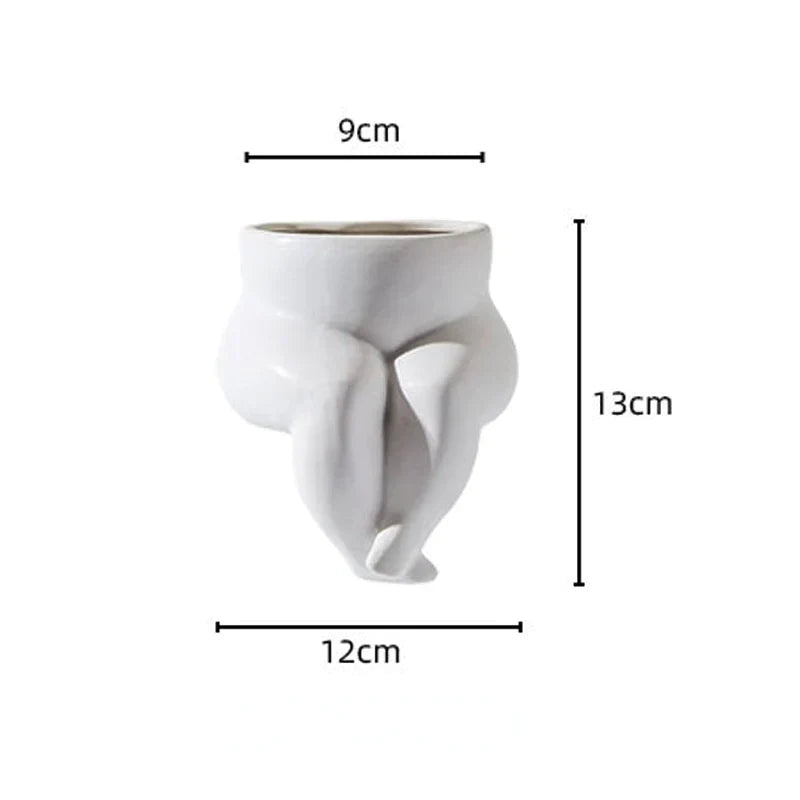 Elegante Keramikvase mit einzigartigem Beindesign