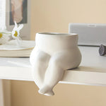 Elegante Keramikvase mit einzigartigem Beindesign